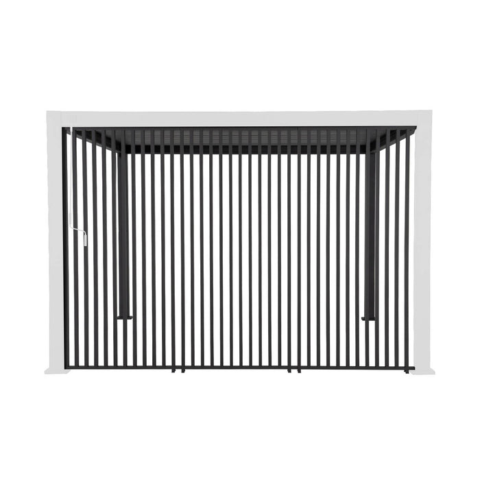 Set di 3 persiane verticali 1.3m per pergola bioclimatica, antracite