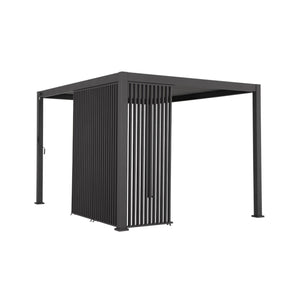 Set di 3 persiane verticali 1.3m per pergola bioclimatica, antracite