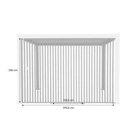 Set di 3 persiane verticali 1.3m per pergola bioclimatica, antracite