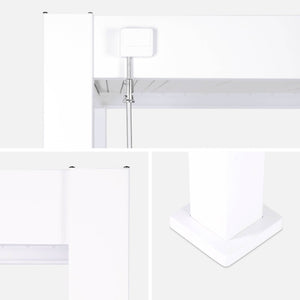 Pergola bioclimatica 3x4m in alluminio a lamelle orientabili, bianco