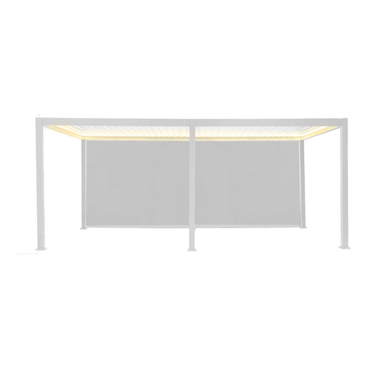 Pergola bioclimatica 3x6m elettrica in alluminio con led + 2 tende 3m,