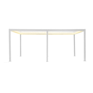 Pergola bioclimatica 3x6m elettrica in alluminio con illuminazione a