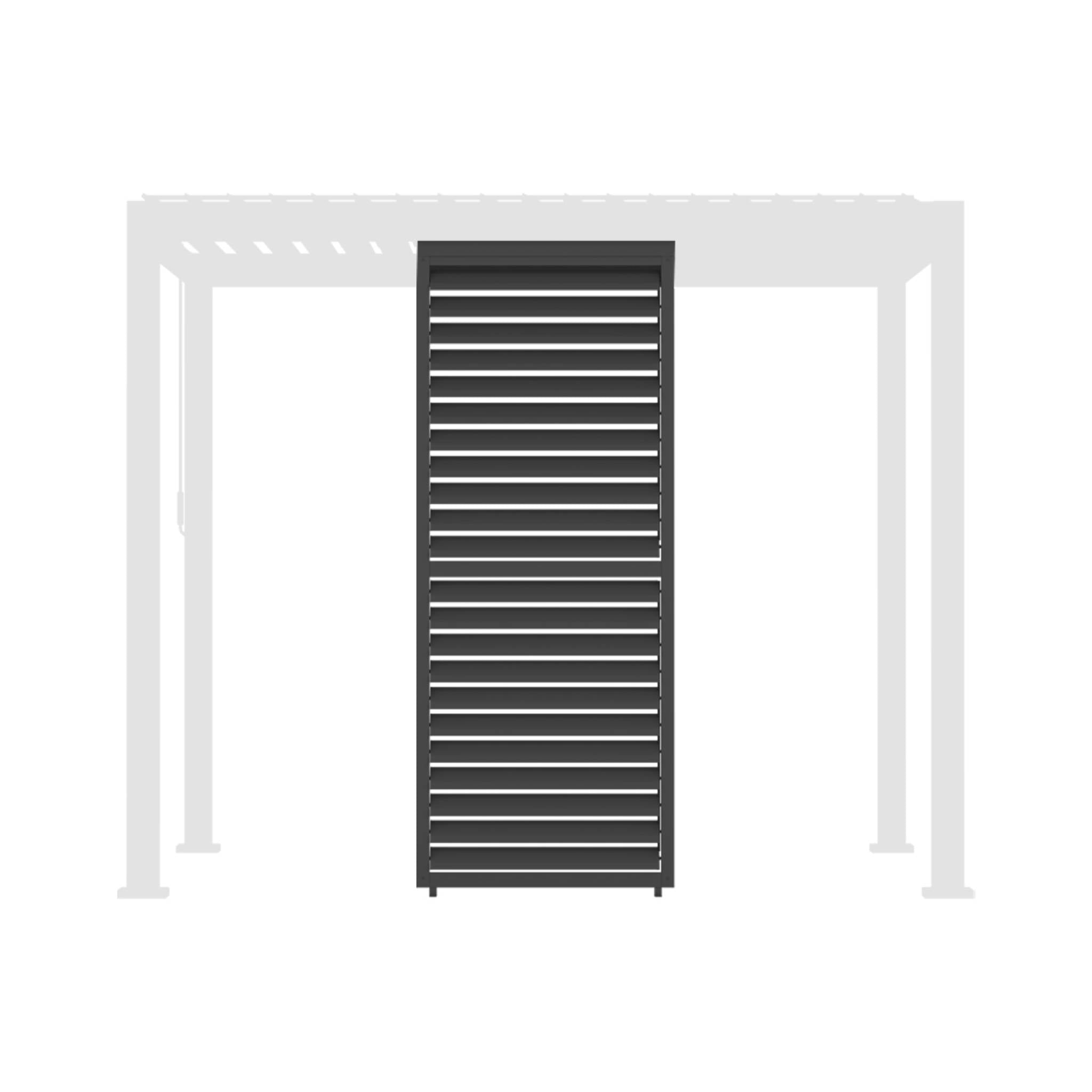 Persiana a lamelle orientabili 100cm per pergola bioclimatica