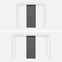 Persiana a lamelle orientabili 100cm per pergola bioclimatica