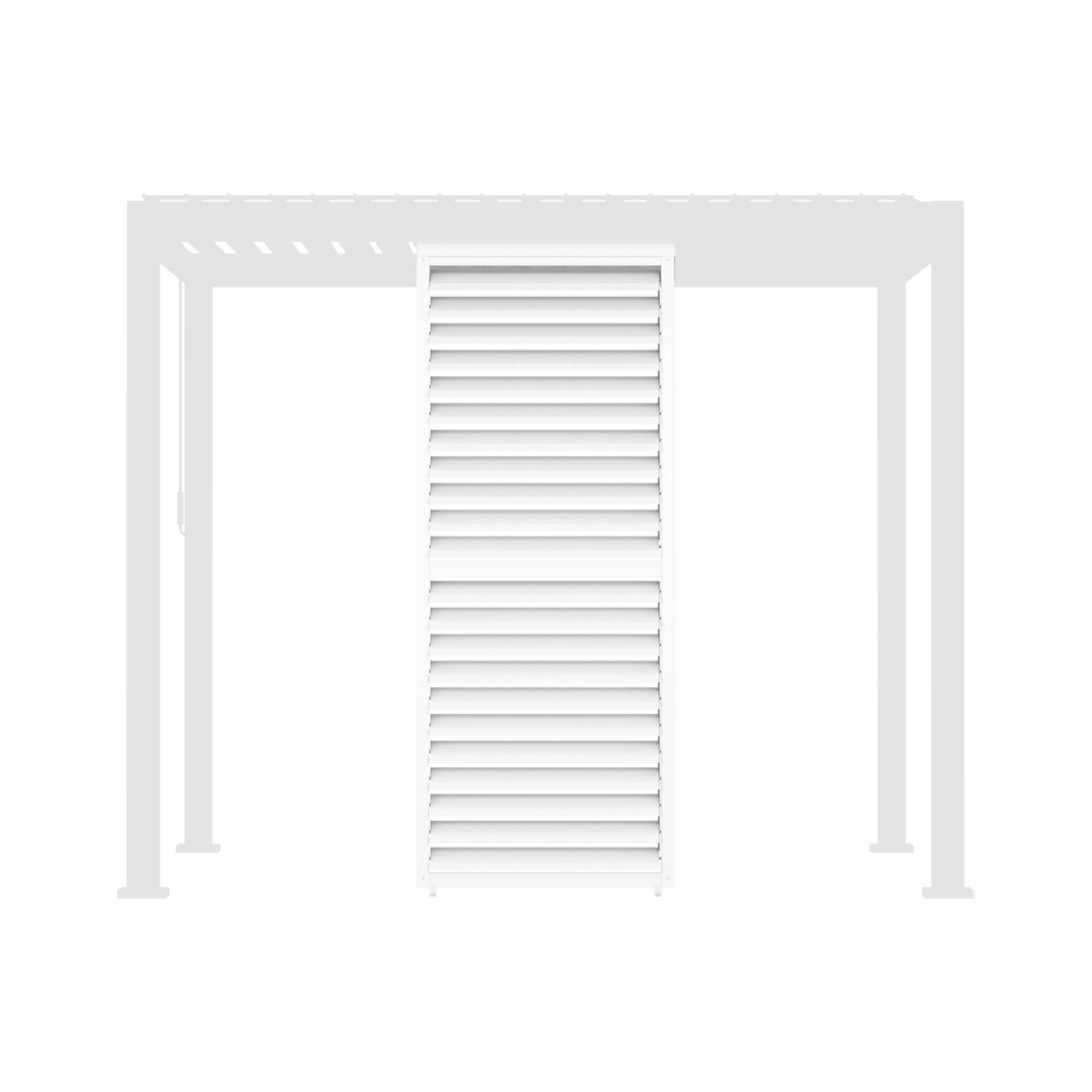 Persiana a lamelle orientabili 100cm per pergola bioclimatica