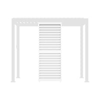 Persiana a lamelle orientabili 100cm per pergola bioclimatica