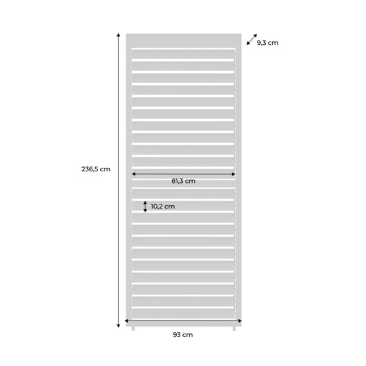 Persiana a lamelle orientabili 100cm per pergola bioclimatica