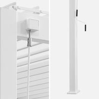 Pergola bioclimatica 3x4m in alluminio addossata, lame orientabili ,