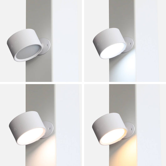 Set 2 lampade ricaricabili per pergola, bianco