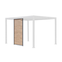 Persiana 130cm in alluminio effetto legno per pergola triomphe 3x4m,