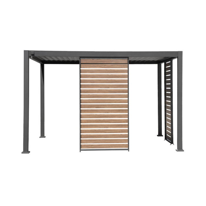 Persiana 130cm in alluminio effetto legno per pergola triomphe 3x4m,