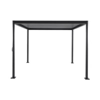 Pergola bioclimatica 3x3m in alluminio e acciaio, lamelle orientabili,