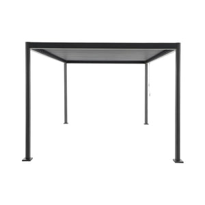 Pergola bioclimatica 3x4m in alluminio e acciaio con lamelle