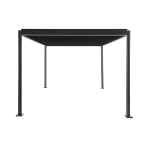 Pergola bioclimatica 3x4m in alluminio e acciaio con lamelle