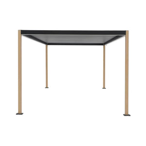 Pergola bioclimatica 3x4m in alluminio e acciaio con lamelle