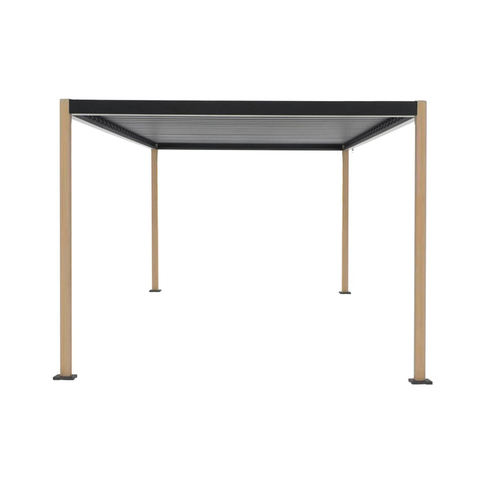 Pergola bioclimatica 3x4m in alluminio e acciaio con lamelle