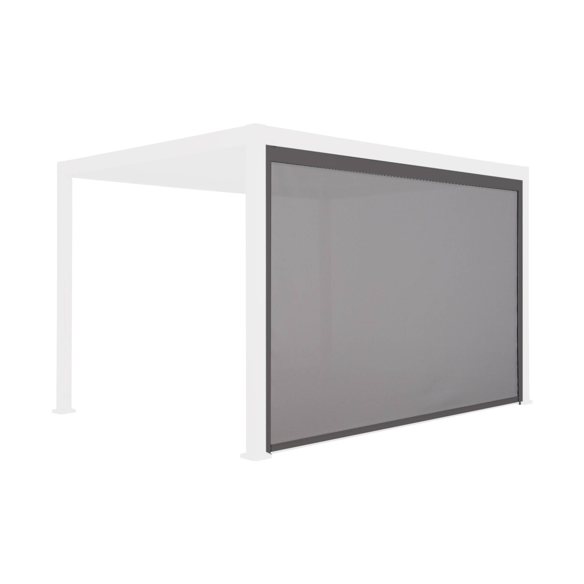 Tenda laterale 4m per pergola triomphe 3x4m, grigio