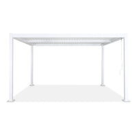 Pergola bioclimatica 3x4m in alluminio e acciaio, lame orientabili ,