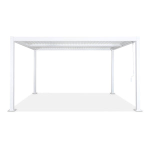 Pergola bioclimatica 3x4m in alluminio e acciaio, lame orientabili ,