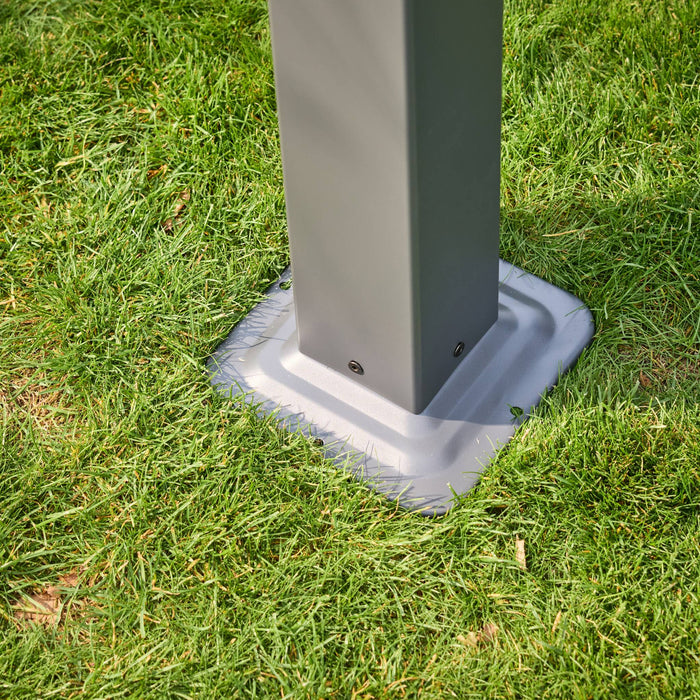 Pergola bioclimatica 3x4m in alluminio e acciaio, lame orientabili ,