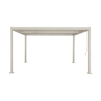 Pergola bioclimatica 3x4m in alluminio e acciaio, lame orientabili ,