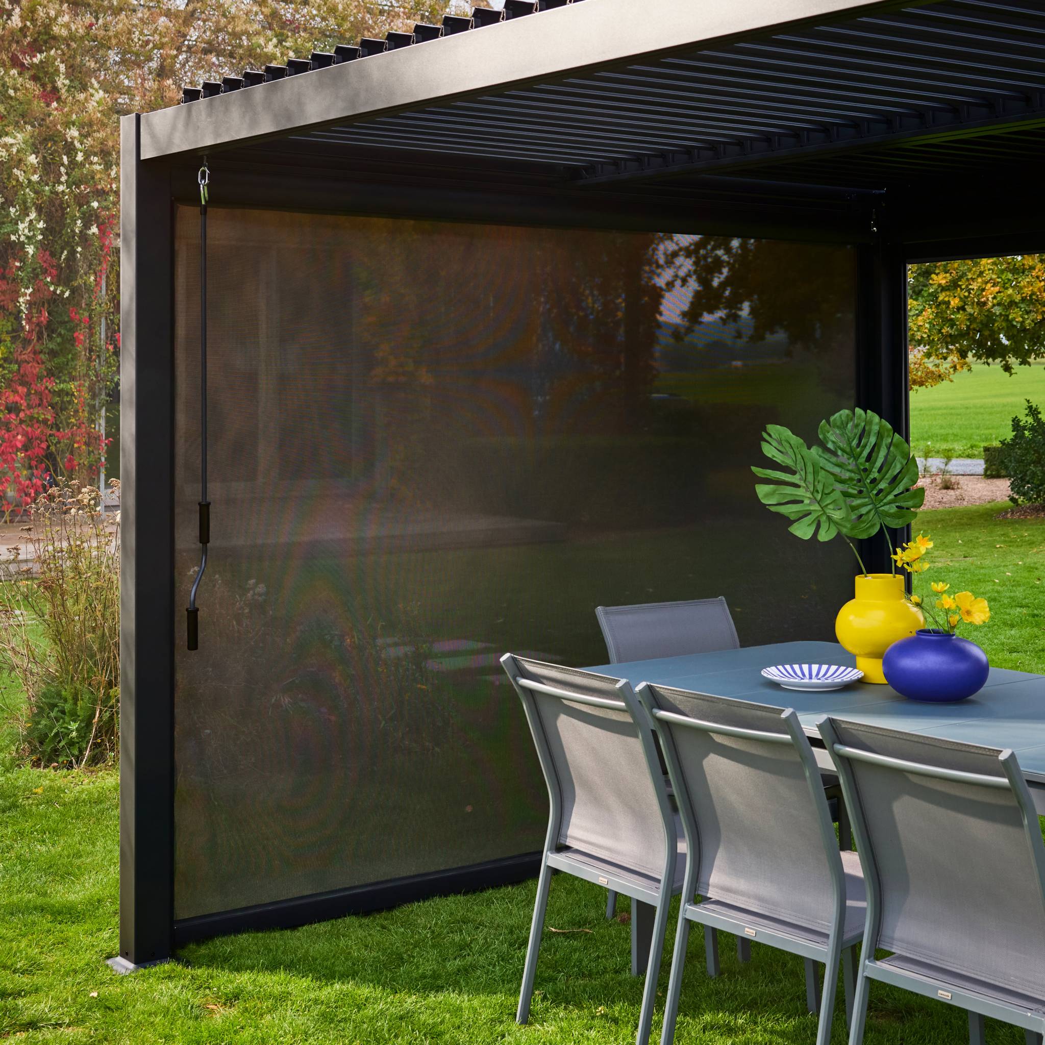 Tenda da sole di 3m per la pergola palace, nero