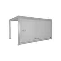 Tenda da sole di 4m per pergola palace, antracite