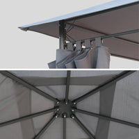 Copertura per pergola 3x3m, grigio