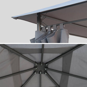 Copertura per pergola 3x3m, grigio
