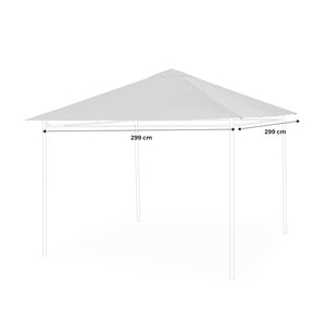 Copertura per pergola 3x3m, grigio