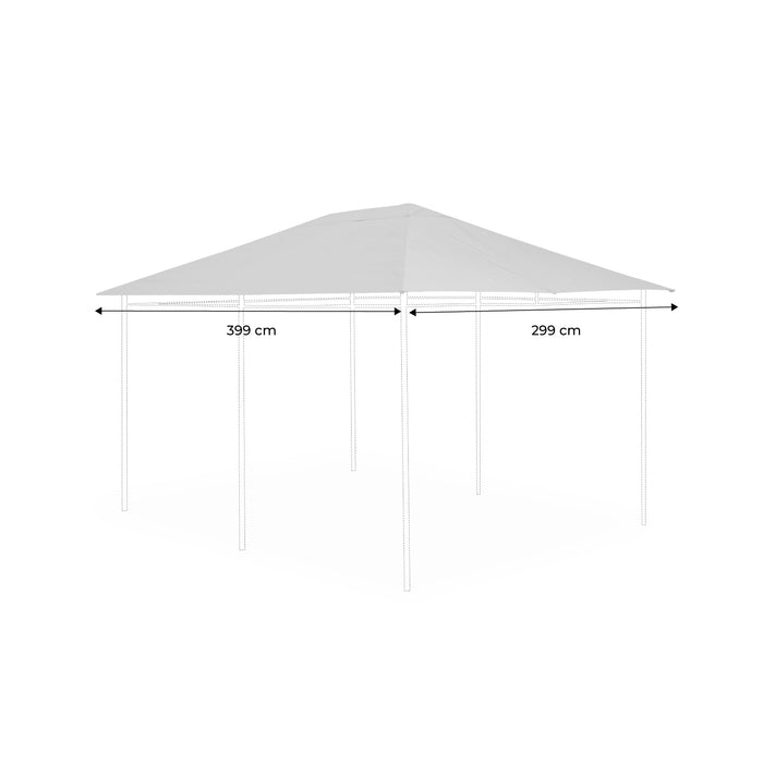Copertura del tetto a pergola divio 3x4m, beige