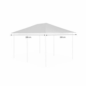 Copertura del tetto a pergola divio 3x4m, beige