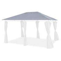 Copertura del tetto a pergola divio 3x4m, grigio