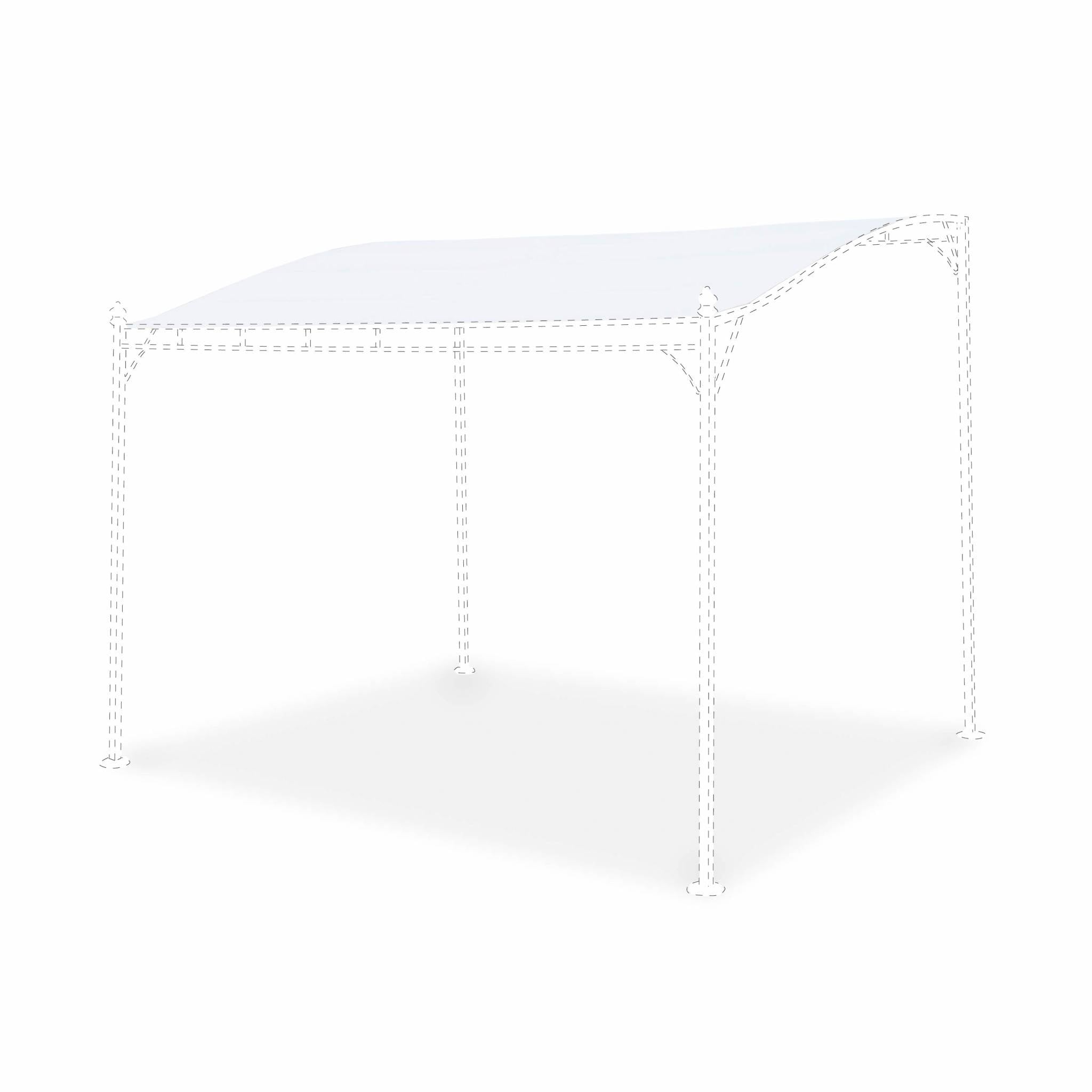 Copertura per pergola 3x2,5m, ecrù