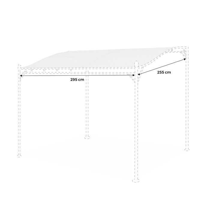 Copertura per pergola 3x2,5m, beige
