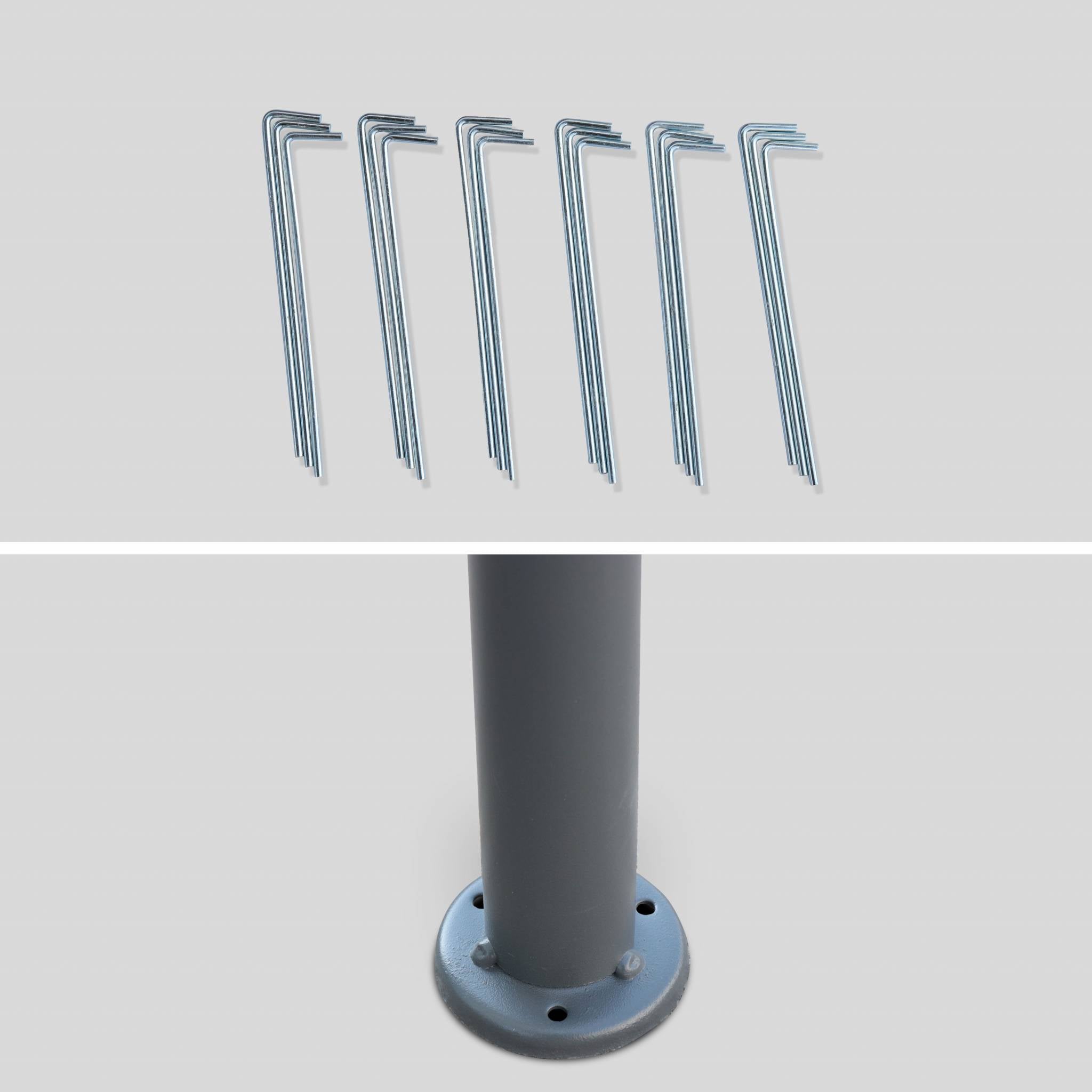 3x3m pergola da giardino  struttura in alluminio con tende scorrevoli,