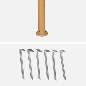 Pergola da giardino 3x3m struttura in alluminio con tende scorrevoli,