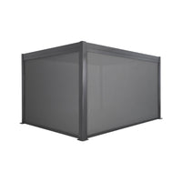 Pergola bioclimatica 3x4m con tenda da 3m + tenda da 4m i sweeek