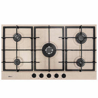 Piani cottura da incasso elleci Style 90 TCC 5 fuochi Granitek 51 Avena PGSS90251CNG