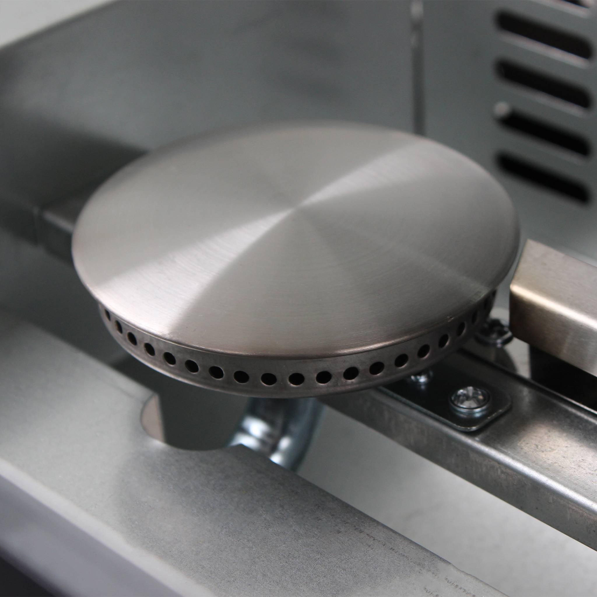 Grigilia a gas 2 bruciatori inox, 5kw, nero