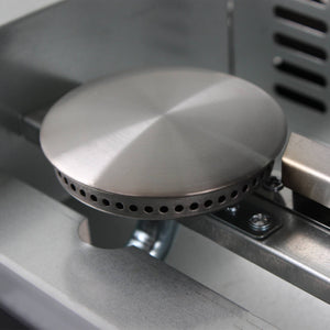 Grigilia a gas 2 bruciatori inox, 5kw, nero