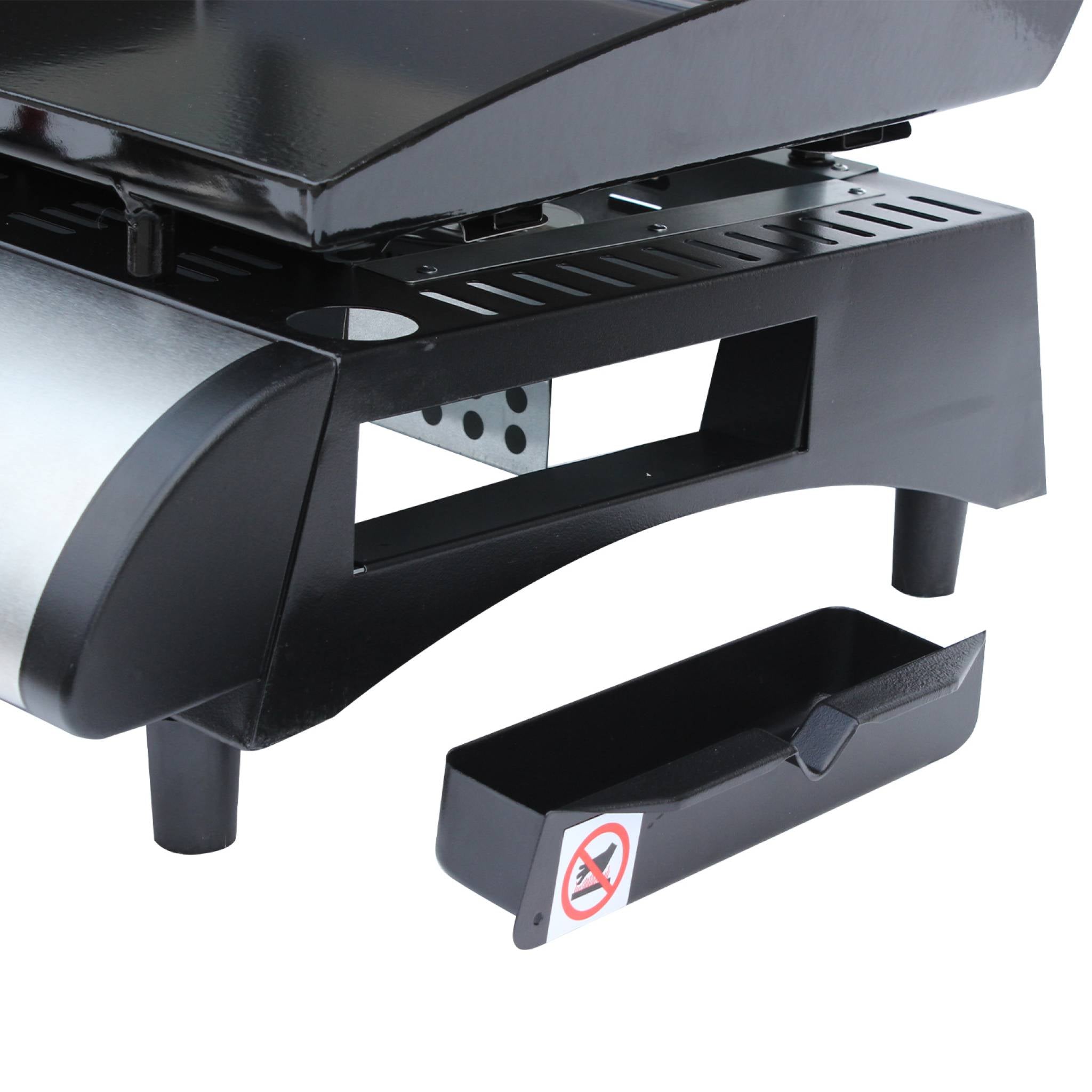 Grigilia a gas 2 bruciatori inox, 5kw, nero