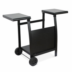 Plancha a gas 2 bruciatori inox con carrello, 5kw , nero