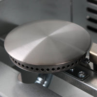 Griglia a gas con 3 bruciatori in acciaio inox, 7.5kw, nero