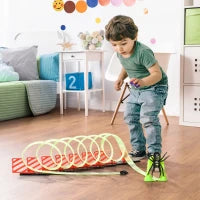 Pista per Macchinine con Effetti Luminosi e Automobilina, per Bambini da 3-6 Anni, 86x67x21cm