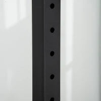 Porta Bilanciere Regolabile con Supporti per Dip Station e Push Up, 111-151x69x120-150 cm, Nero