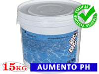 Aumento PH Acqua Piscina 15Kg Granulare PH+ Incrementatore Pulizia Piu