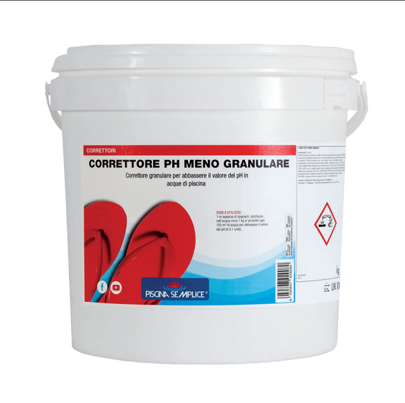 Correttore Ph- Granulare 25Kg - Riduzione Ph Della Piscina