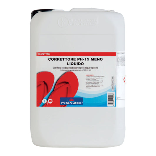 Correttore Ph- 15 Liquido 10Kg - Riduce Il Ph Nell'Acqua Della Piscina
