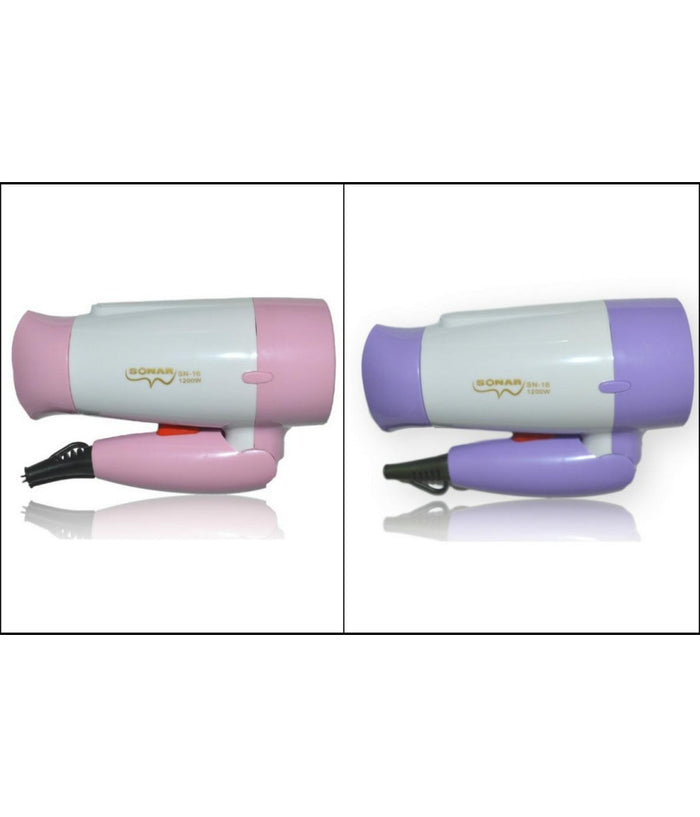 Phono Mini Asciugacapelli Sonar 1200 Watt Da Viaggio Sport Pieghevole Casa         